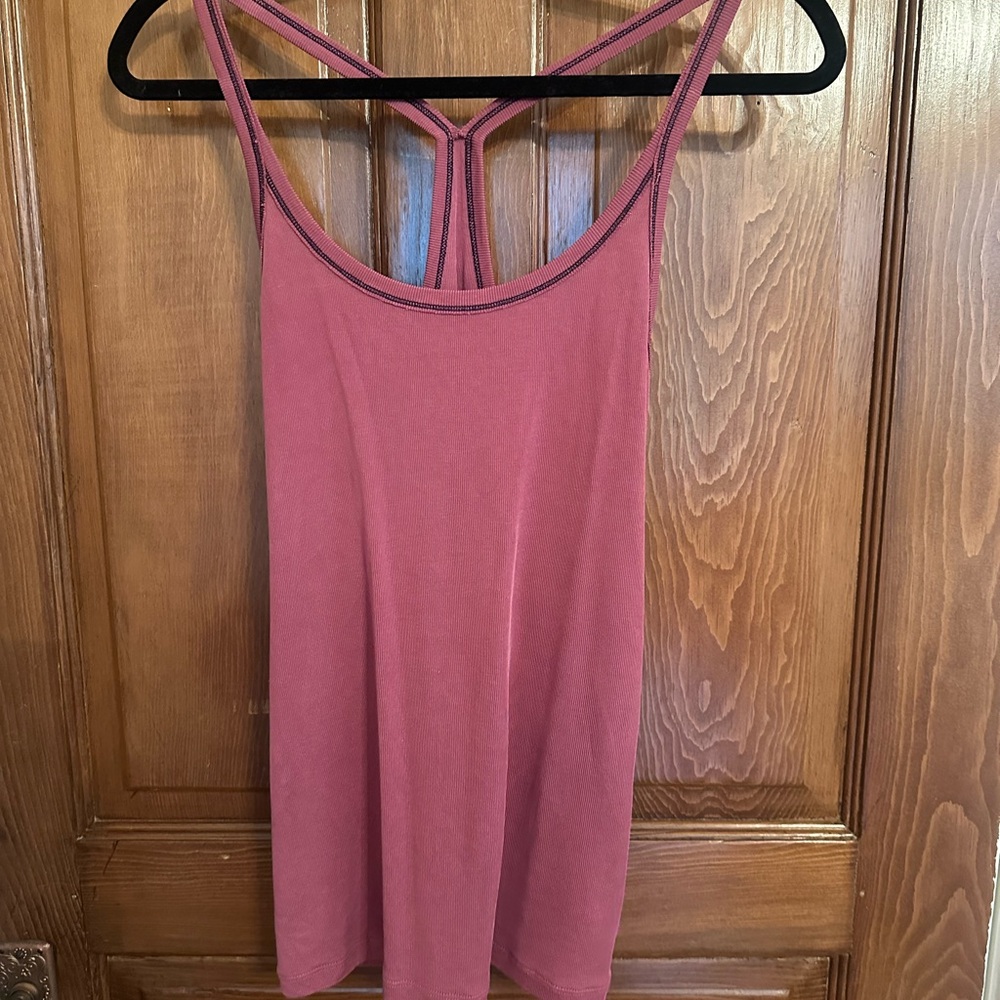 ZYIA Dusty Rose Strappy Back “Vida” Tank Top